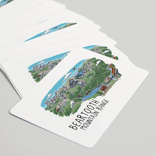 Baraja Beartooth Montana, 52 cartas tamaño póker miniatura 5