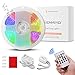LED Strip Lights,Tenmiro 16.4ft LED Lights Sync to Music, LED Light Strip Kit with 20-key IR Remote Controller & Power Supply,RGB 5050 Color Changing LED Strip Home Lighting Kitchen Bedroom Decoration