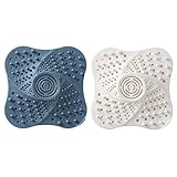 【Estable】: cada filtro tiene 4 bases de ventosa, se puede bloquear de manera estable, no es fácil de mover. Los orificios de drenaje en la tapa del drenaje están limpios y densos, por lo que el drenaje es muy rápido.