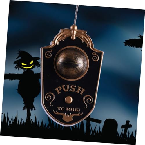 NOLITOY 2 Unidades campainha complicada porta suspensa do dia das bruxas abóbora falante campainha d