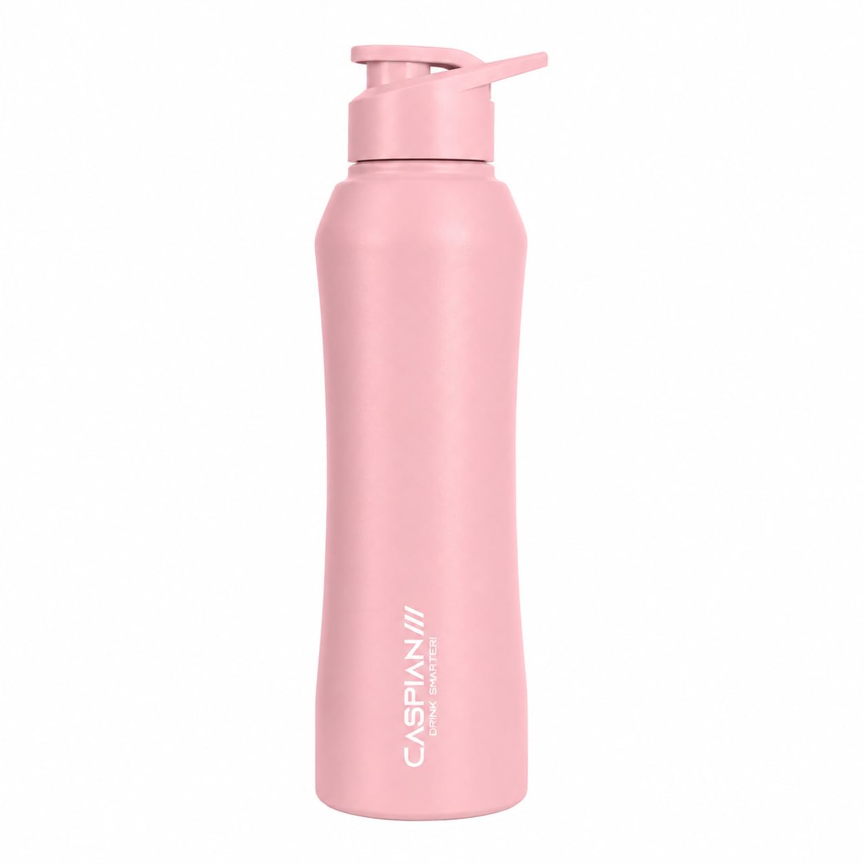 Caspian Trek Customised Stainless Steel Water Bottle 1L, H Peach with Logo Print - Personalised Water Bottle with Your Name Print for Kids Boys Girls School Office Gym- Perfect for Corporate Gifting