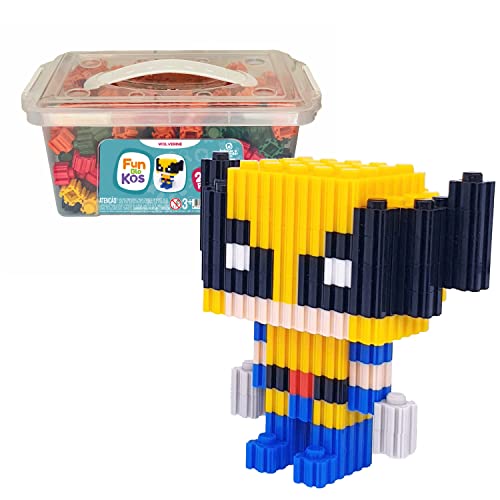 Brinquedo Blocos de Montar Educativo Wolverine 204 Peças