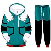 Seaehey Conjunto de sudadera con capucha de anime para cosplay,
