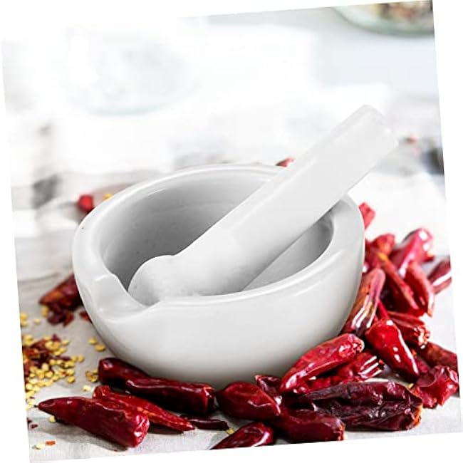 KICHOUSE 2 Sets and Pestle Grinding Bowls for Seasonings Spices and Food Kitchen Grinding Tools Easy to Use and Clean