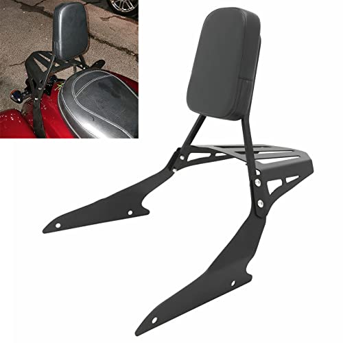 Passenger Sissy Bar with Luggage Rack Rear Backrest for Suzuki Boulevard M109R M109RZ M109R2 Limited Boss, Black