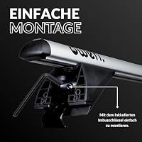 Owen 3.0 L Auto Dachträger für geschlossene Reling 135cm Silber – Ansicht 7