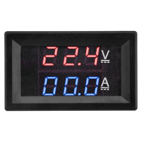 Voltímetro amperímetro digital DC 100V 10A con pantalla LED dual bicolor