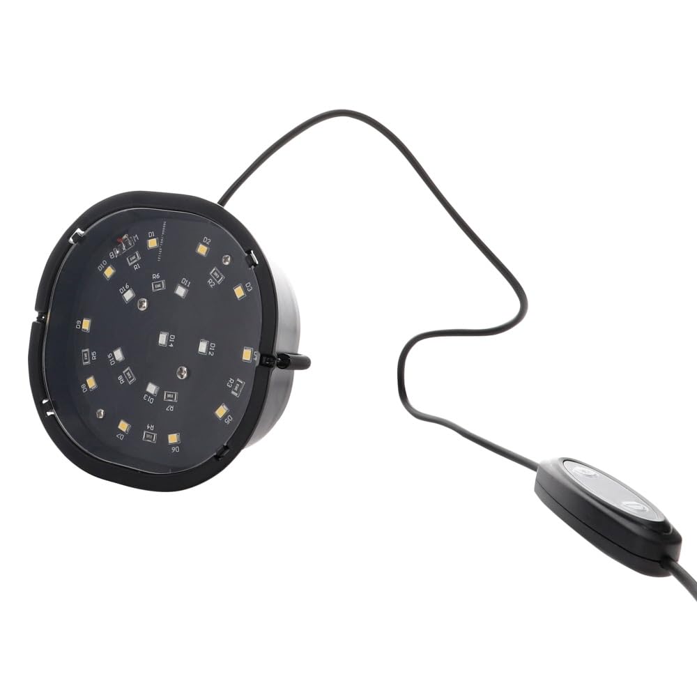 Hobby Terraristik Terra Fix & Easy Nano LED I Iluminación LED regulable para terrarios I Lámpara de terrario con temperatura de color ajustable I Iluminación de terrarios para reptiles, anfibios y