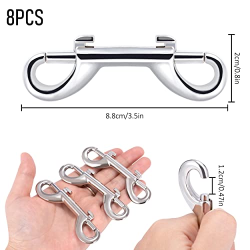 Moschettone a Doppia Estremità, 8 pezzi Doppio