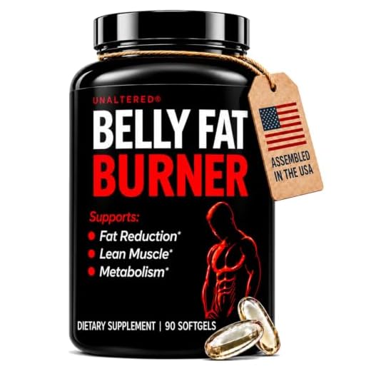 UNALTERED Fat Burner for Men - Lose Belly Fat, Tighten Abs, Support Lean Muscle - Jitter & Caffeine-Free Weight Loss Pills - 90 Ct