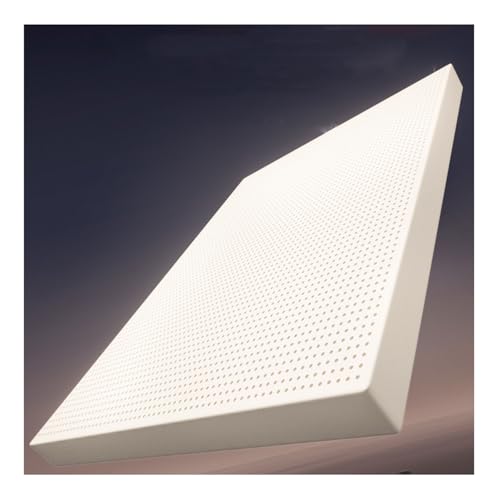 Cubrecolchón de espuma viscoelástica 100 % natural, suave y transpirable, de látex de alto rebote, perfecto para camas firmes, 100 x 190 x 3,5 cm, soporte definitivo para descanso