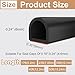 Weather Stripping Door Seal, Silicone Door Weather Stripping Door Seal Strip, D-shaped Self-Adhesive Door Soundproofing Noise Cancelling Door Seal (0.35