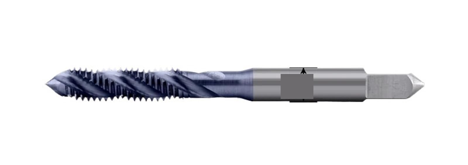 Grifo de rosca helicoidal M3X0.5 con revestimiento TICN para máquina