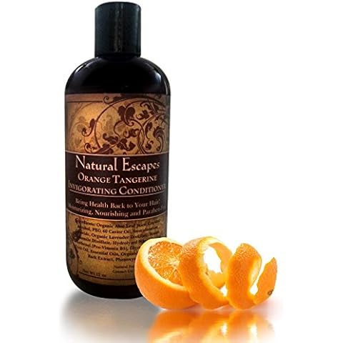 Natural Escapes Orange Tangerine Conditioner | Lightweight Conditioner for Oily Hair, Gray Hair, Hair Loss & More | Leaves Hair Soft & Healthy | Paraben & Sulfate Free Conditioner | 16 oz Cover