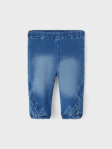 NAME IT Baby - Mädchen Nbfbella Shaped R SWE 2404-tr Noos Jeanshose, Medium Blue Denim, 74 EU