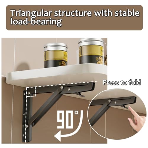 Table pliante murale et bureau compact suspendu pour petit appartement - 6