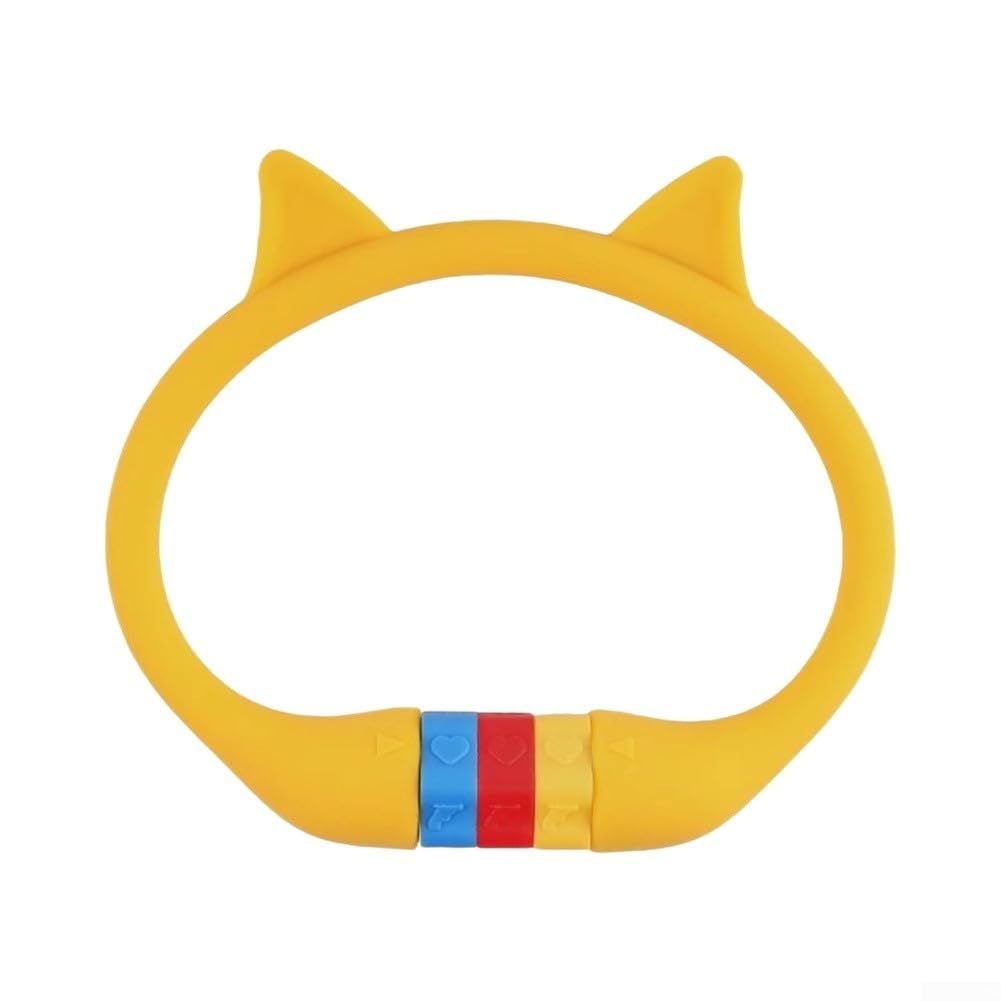 Posheliox Cute Cat Ear Bike Lock for Kids, Resettable 3 Digit