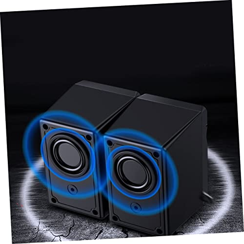 Altavoz de computadora para PC portátil Mikinona diseño compacto negro 5