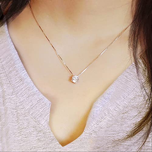 Collier en cristal à chaîne unique drop anti-ternissement - 3