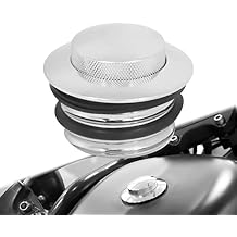 Motorcycle Flush Pop-up Gas Storage Cap Vented Fuel Tank Cap Fit for Harley Dyna Softail Touring Road King Chrome