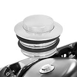 HCmotorku Motorcycle Flush Pop-up Gas Storage Cap Vented Fuel Tank Cap Fit for Harley Dyna Softail T