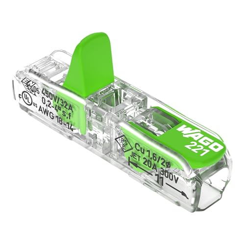 Connecteur de passage WAGO pour rallonger les fils électriques de vos luminaires
