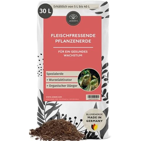 Fleischfressende Pflanzen Erde 30 L - Karnivorenerde - Frisch abgefüllt für Venusfliegenfalle, Sonnentau & andere fleischfressende Pflanzen - Erde für fleischfressende Pflanzen - Carnivoren-Erde Cover