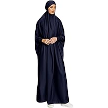 Muslim One Piece Prayer Hijab Dress Women Hooded Abaya Full Cover Islam Dubai Modest Robe