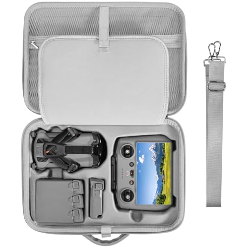FPVtosky Torba do DJI Mini 5 Pro, przenośna torba podróżna z twardą obudową do DJI Mini 5 Pro Fly More Combo, torba do przechowywania ze skóry PU do kontrolera RC 2, akcesoria do dronów [CASE ONLY]