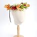 KorViSHOW Hawaiian Leis Flower Crown - Tropical Floral Headband Artificial Hawaii Floral Headpiece with Ribbon Lei Luau Dress Up Accessory for Girls Women Summer Beach Pool Party Decorations