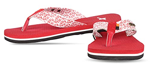 Image of SPARX Women SFL-558 Red White Flip Flops (Size - 8)