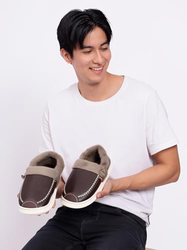 Image of CASSIEY Comfortable Indoor /Outdoor Winter Snow Boot |Men's Slip on Fur Shoes
