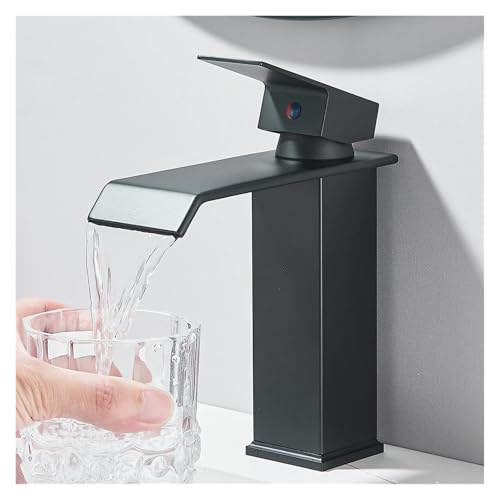 Grifo de cascada monomando para renovar el lavabo de un baño moderno y zen 4