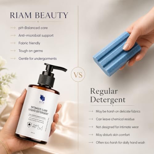 Image of Undergarment Liquid Detergent for Women & Men | Antibacterial Lingerie Wash | Removes Period Stains, Odor & Bacteria | Gentle on Delicates | pH Balanced | 250 ml
