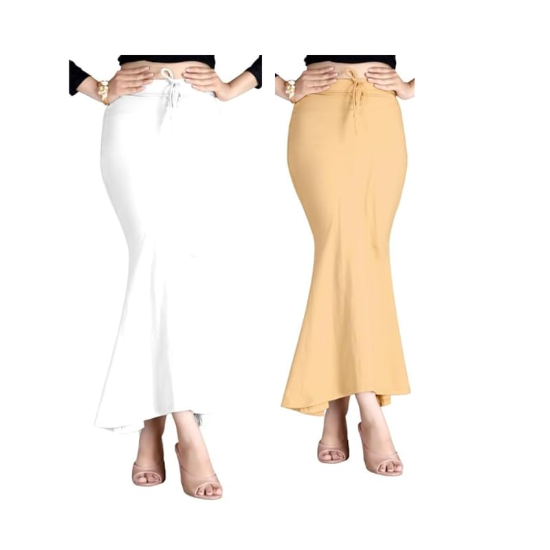 A Y Enterprise Women?s Perfect Curvy Look Saree Shapewear of Material Spandex with Fishcut Shaper Design Combo 2 FS_23.7 Combo 2-Parent-image-39