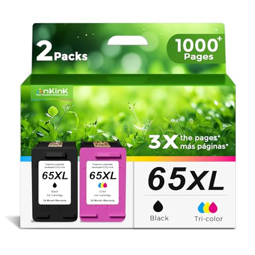 65XL Black Color Combo Remanufactured Ink Cartridge Replacement for HP...