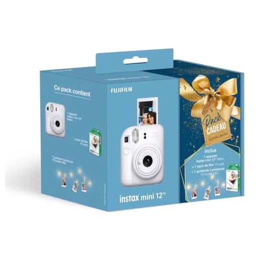 FUJIFILM Instax Mini 12 Blanc Pack Cadeau édition limitée