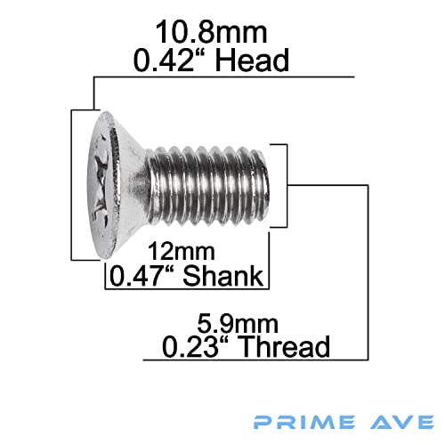 Prime Ave Stainless Steel Brake Disc Rotor Screws Compatible/ Replacement For Hyundai & Kia (Pack Of 8) #TOP2