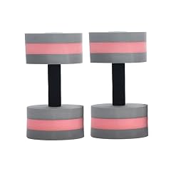 Healifty 2pcs EVA Floating Dumbbells for Swimming and Yoga Low Water Absorption Pool Exercise Weights for Men and