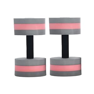 Healifty 2pcs EVA Floating Dumbbells for Swimming and Yoga Low Water Absorption Pool Exercise Weights for Men and
