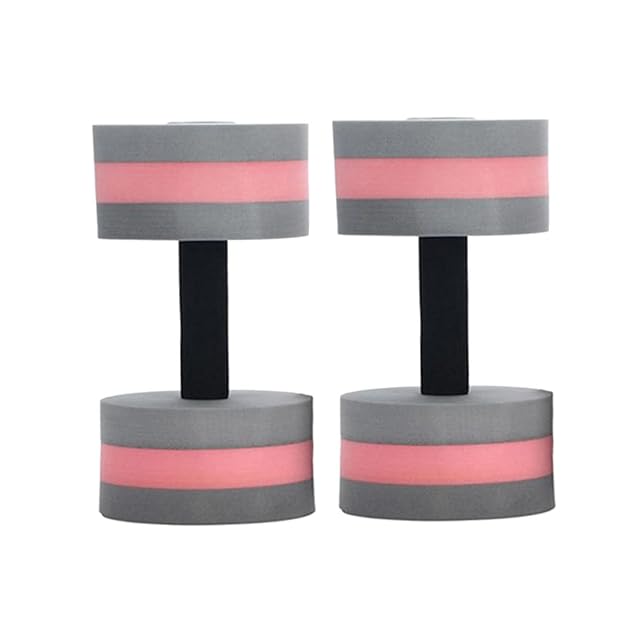 Healifty 2pcs EVA Floating Dumbbells for Swimming and Yoga Low Water Absorption Pool Exercise Weights for Men and
