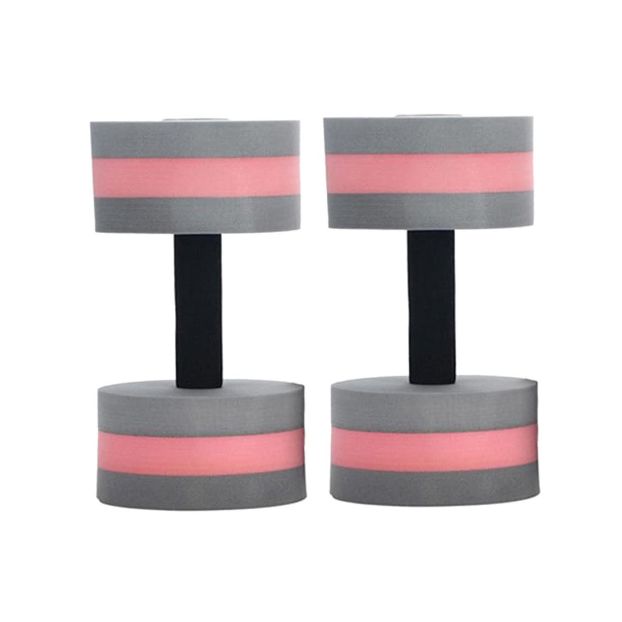 Healifty 2pcs EVA Floating Dumbbells for Swimming and Yoga Low Water Absorption Pool Exercise Weights for Men and