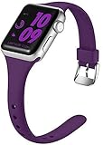 Laffav Slim Band Compatible with Apple Watch 41mm 40mm 38mm iWatch SE & Series 7 Series 6 & Series 5...