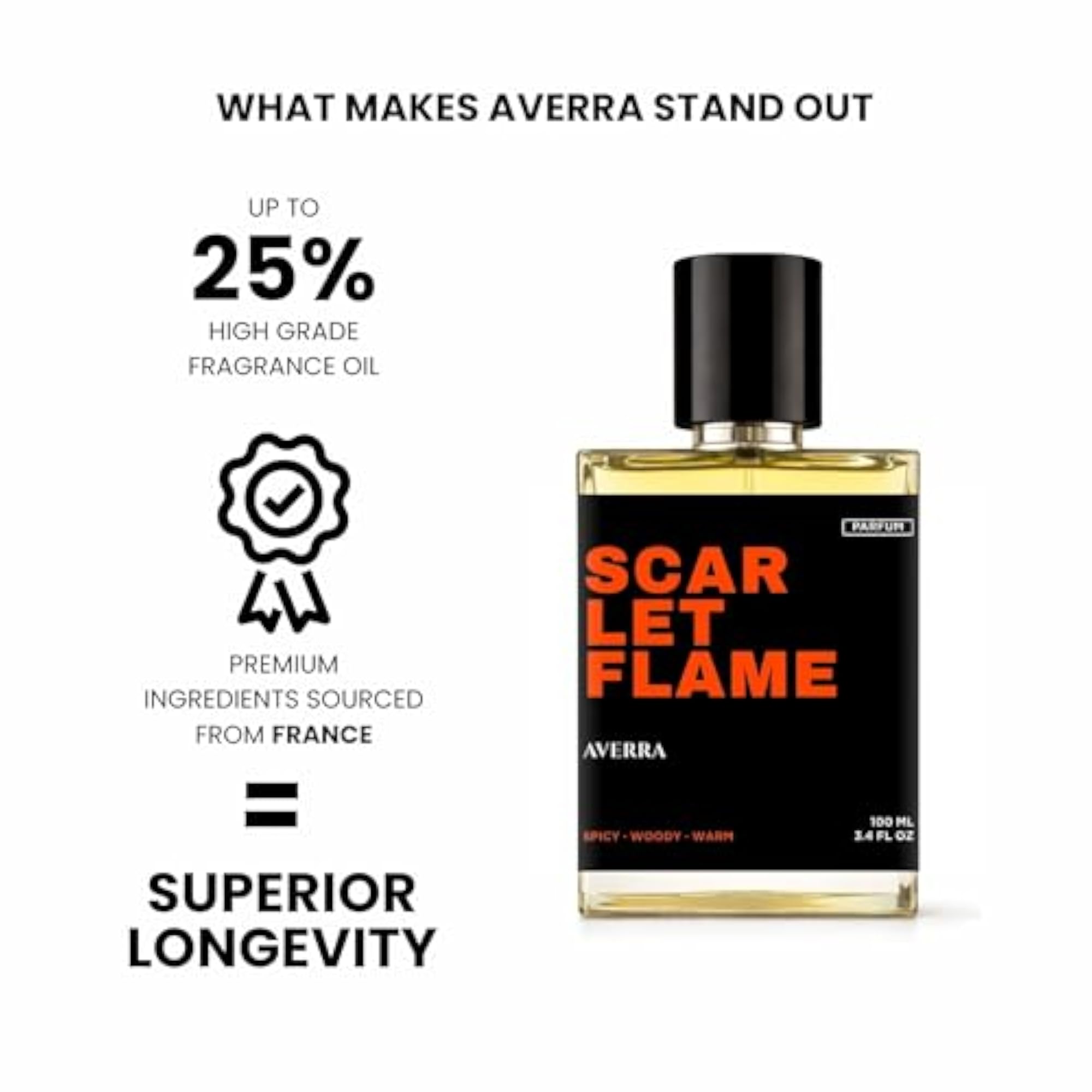 Scarlet Flame Perfume for Men, 100ml