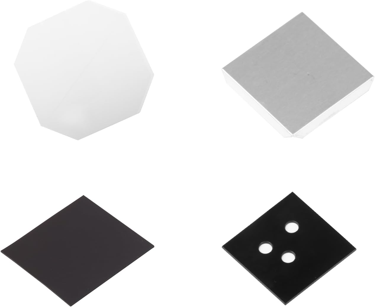 1000 Sets Acrylic Consumables Square Magnet Consumables Suitable for 2x2inch (50x50mm) DIY Fridge Magnet Making Machine