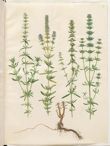 Tableau Hysope Officinalis Holtzbecker pour decoration bureau