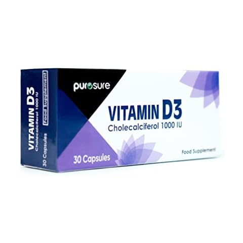 Vitamin D3 1000 IU - 30 Capsules - High Potency, Easy to Swallow Pure Vitamin D Softgel Capsules - Vitamin D3 Supplements Helps Boost Health and Immune System Cover