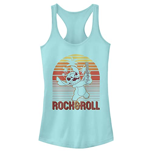 Camiseta Stitch mujer de tirantes racerback slim fit y camiseta Lilo y Stitch scoop hem