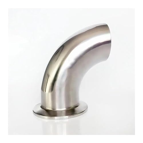 57mm 2.25" Pipe OD Butt Weld x 2.5" Tri Clamp SUS 304 Stainless Steel 90 Degree Elbow Pipe Fitting Home Brew Beer Wine