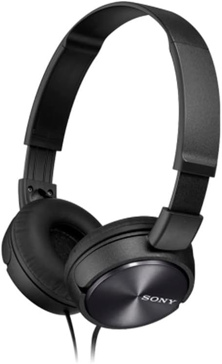 Sony Foldable Headphones with Smartphone Mic and Control - Metallic Black